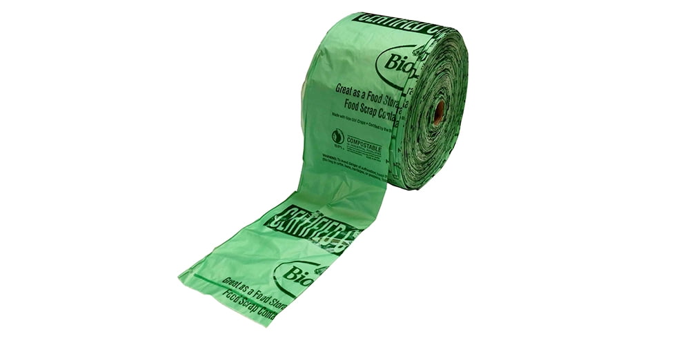 BioBag 100% Certified Compostable Produce Bags, Designed for Multi-Family Buildings Organics Programs, Green, 15 x 17, 1120 Count