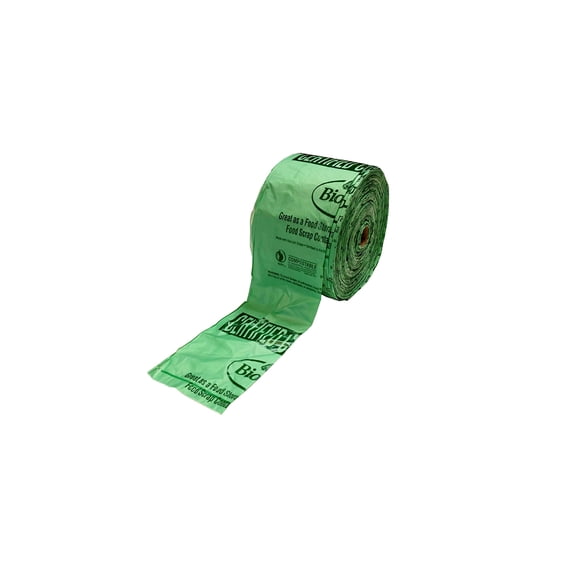 BioBag 100% Certified Compostable Produce Bags, Designed for Multi-Family Buildings Organics Programs, Green, 15 x 17, 1120 Count