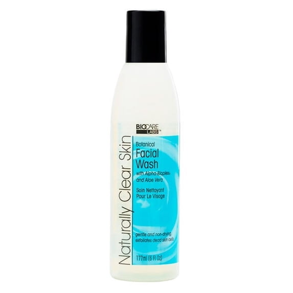 BioCare Naturally Clear Skin Botanical Facial Cleanser for All Body Types 6 oz
