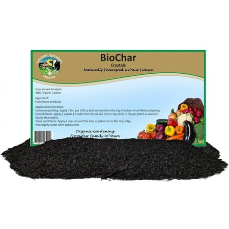 BioChar 12 Quart - Outdoor and Indoor Soil Amendment, Horticultural Charcoal for Enhanced Soil Structure and Nutrient Absorption - Lancaster Agriculture Products