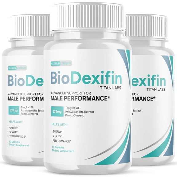 BioDexifin Advanced Formula Natural Supplement Pills for Max Strength 180 Capsules