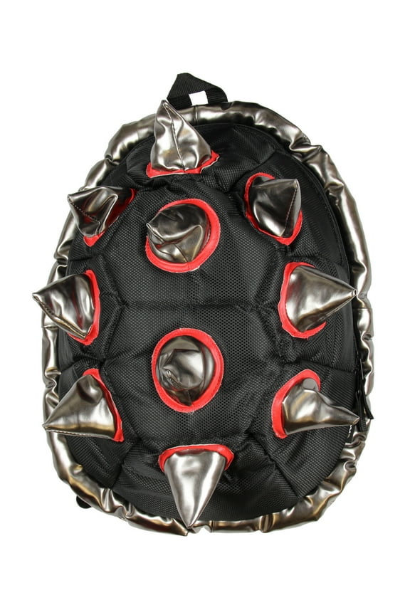 BioDomes Spiked Black-Red Turtle Shell Backpack 19"