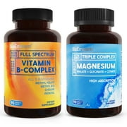 BioEmblem B + Triple Magnesium   Energy, Metabolism, Brain & Heart Support   90 Capsules