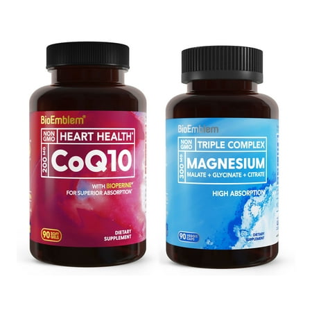 BioEmblem Triple Magnesium Complex and CoQ10 with BioPerine