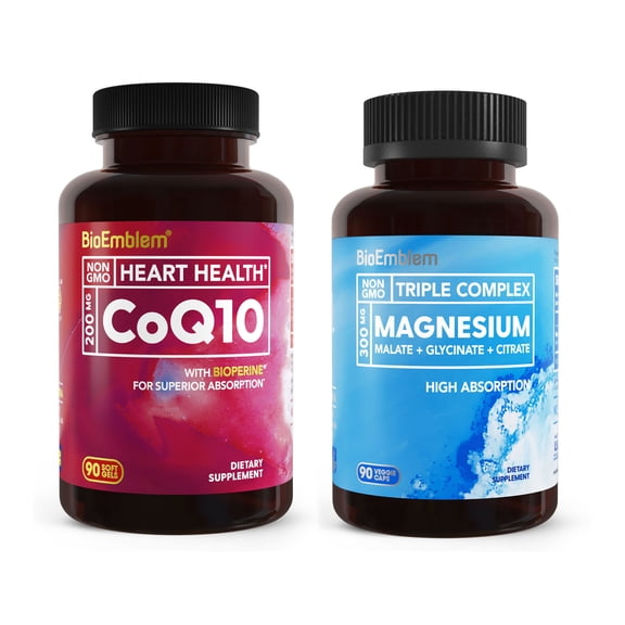 BioEmblem Triple Magnesium Complex and CoQ10 with BioPerine
