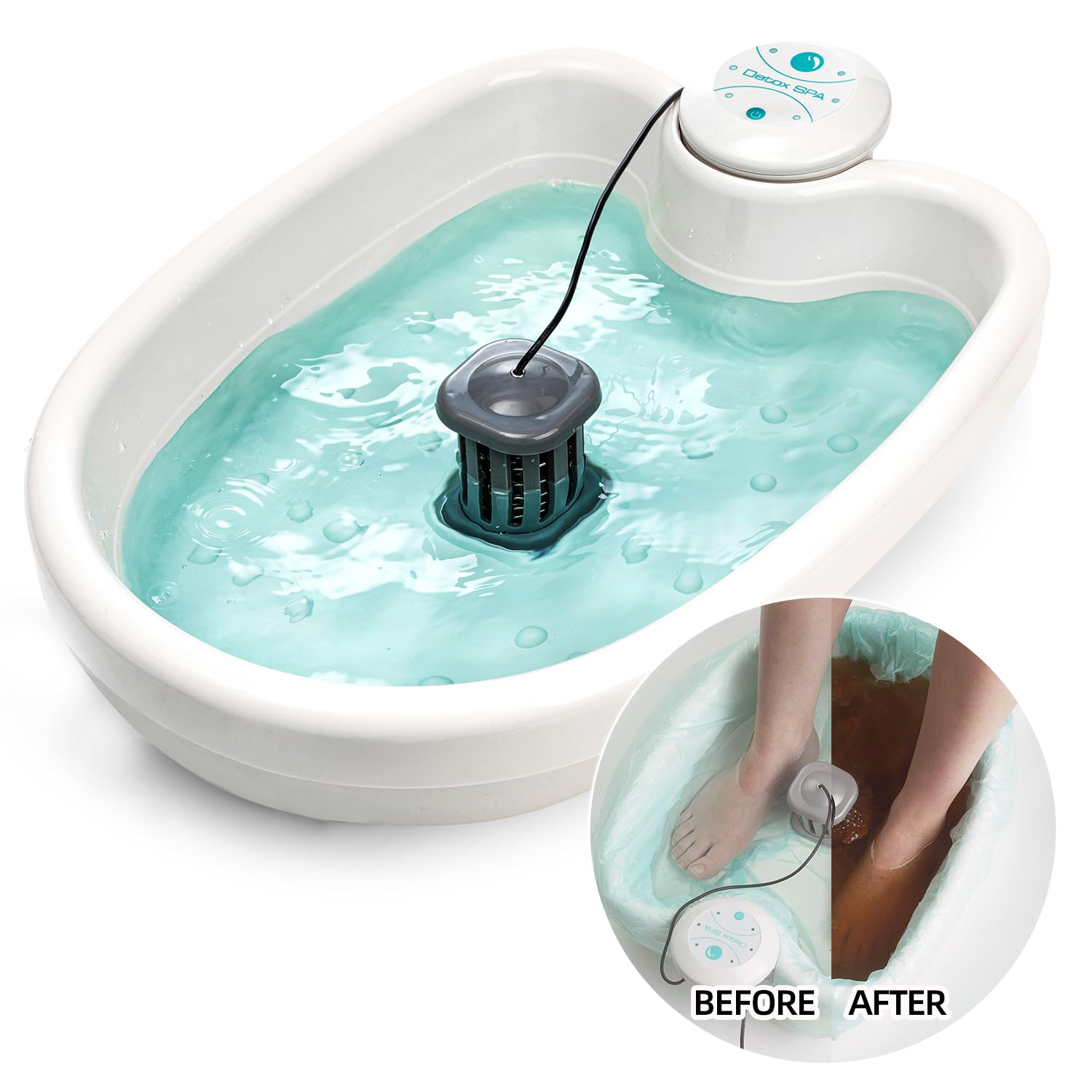 BioEnergizer Foot Spa Pro Foot Bath Basin Machine for Cramped Muscles