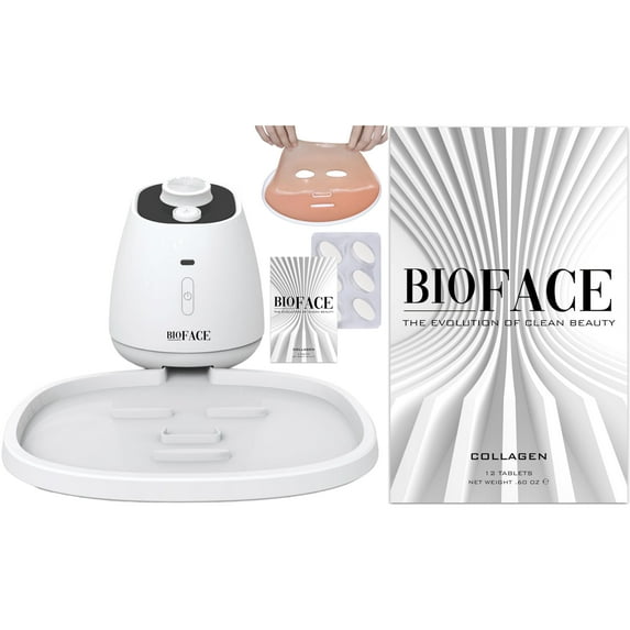 BioFace Facial Mask Machine + Collagen Tablets Bundle