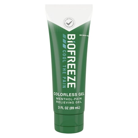 BioFreeze Menthol Pain Relief Colorless Gel, 3 fl oz
