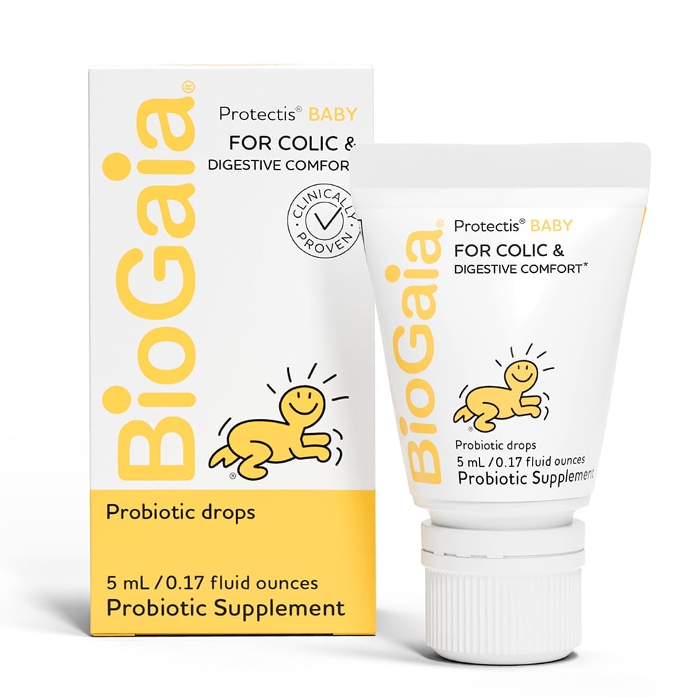 BioGaia Baby Probiotic Drops | Ease Crying, Fussing, Colic, Gas & Tummy Issues | Allergen Free