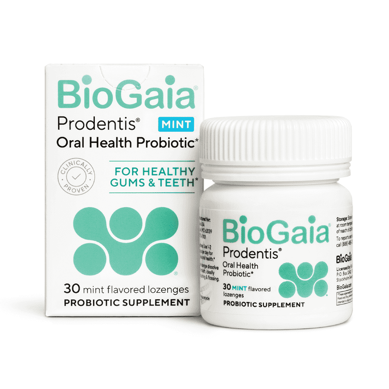 BioGaia, Oral Probiotics, 30 Mint-Flavored Lozenges - Walmart.com