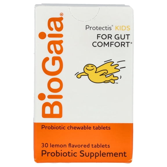 BioGaia ProTectis Probiotic Supplement Lemon 30 Chewable Tablets Pack of 2