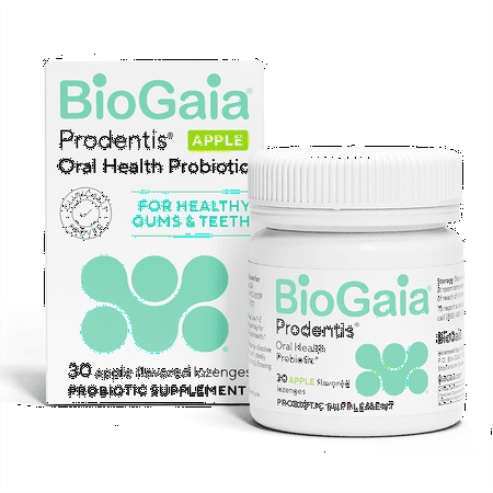 BioGaia Prodentis | Oral Health Probiotic | For Healthy Gums & Teeth | Common Dental Problem Defense | Apple