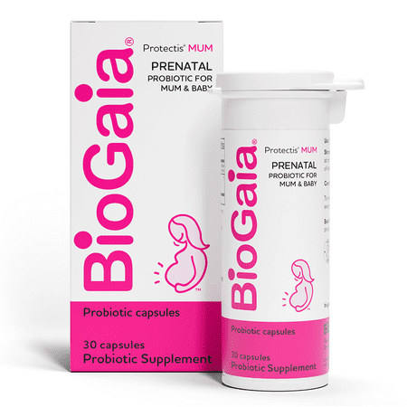 BioGaia Protectis MUM | Prenatal Probiotic | Helpful for Mom & Baby | Support Baby's Developing Digestive & Immune Systems | Boosts Mom's Immune Defenses & Promotes Good Digestive Health | 30 Count