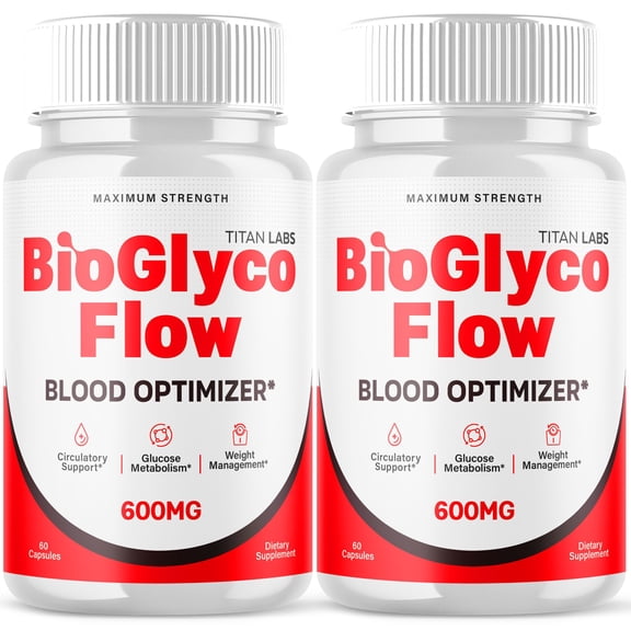 BioGlyco Flow Advanced Formula Blood Support for Health and Wellness Bio Glyco Flow 120 Capsules
