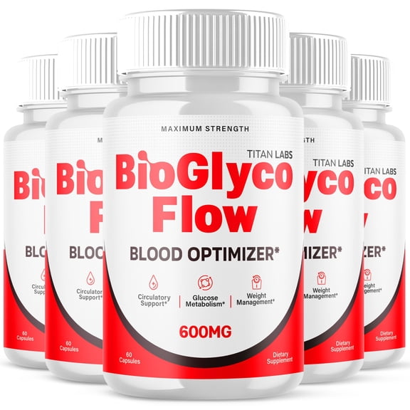 BioGlyco Flow Advanced Formula Blood Support for Health and Wellness Bio Glyco Flow 300 Capsules