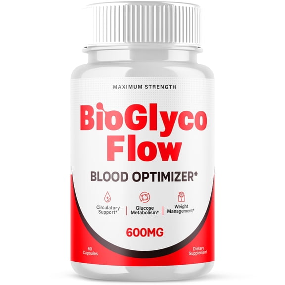 BioGlyco Flow Blood Balance Support Pills Advanced Formula Vitamin Supplement Bio Glyco Flow 60 Capsules