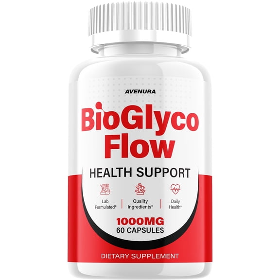 BioGlyco Flow Capsules – BioGlycoFlow Natural Blend Glycogen Formula for Health Support, 1 Pack, 60 Capsules