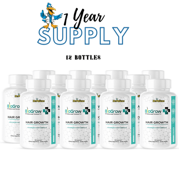 BioGrow- Hair Growth Support- 12 Bottles- 720 Capsules