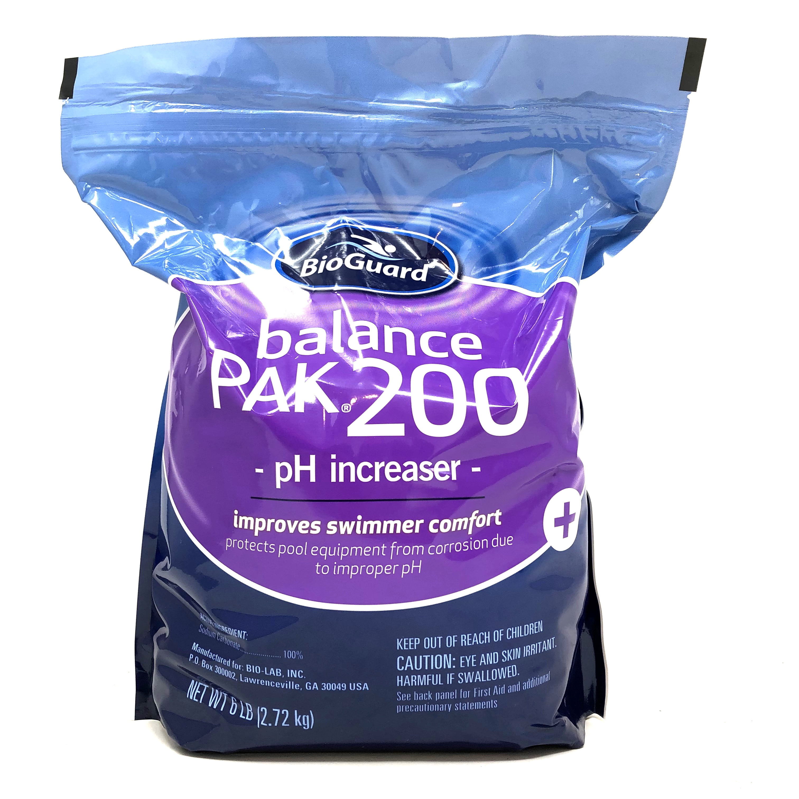 BIOLAB BioGuard Balance Pak 200, 6 lb, pH Increaser for Pool Maintenance, Protects Pool Equipment from Corrossion, Improves Swimmer Comfort