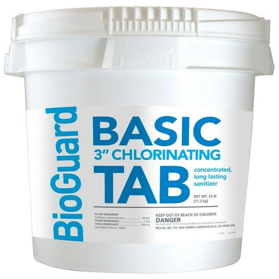 BioGuard Basic Sanitizing Chlorine Pool Chemicals, 25 lbs