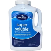 BioGuard Super Soluble Chlorine, 5 lb, Granular Stabilized Chlorinator, Quick-Dissolving, Restores Water Clarity & Contains Sunshield Protection