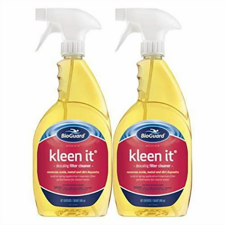 BioGuard kleen it Filter Cleaner, 2 Quart, (2 pack)