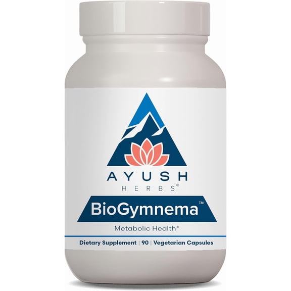 Ayush Herbs BioGymnema Metabolic Support Supplement with Gymnema Sylvestre and Berberine, 90 Count