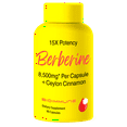 BioImmune Berberine 15X, Ceylon Cinnamon Supplement, 8,500mg/Capsule