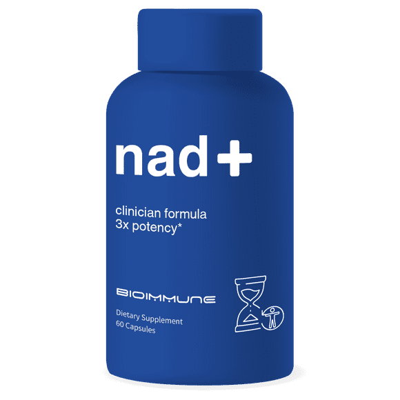 BioImmune NAD Supplement w/Patent RiboYOUNG™. Nicotinamide Riboside, Quercetin, Resveratrol. Anti Aging