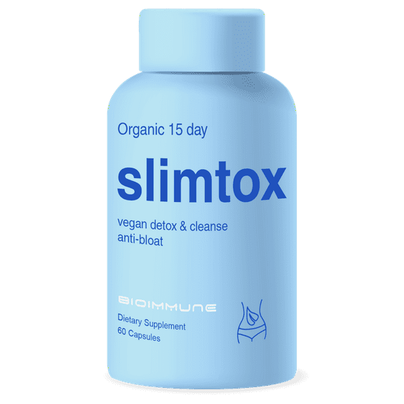 BioImmune Slimtox 15 Day Detox & Cleanse  Colon Cleanse Detox Support  Gut Health  No Bloat