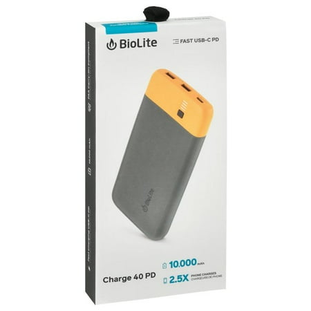 BioLite Charge 40 PD - Gun Metal and Yellow