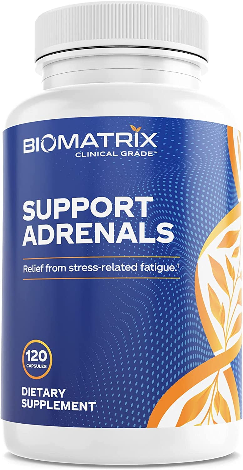BioMatrix Adrenal Fatigue Supplement, Cortisol Support Energy, BHRT