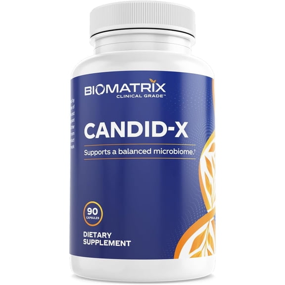 BioMatrix Candid-x | Candida Support, Oregano, Sodium Caprylate, Botanical Complex (90 Capsules)