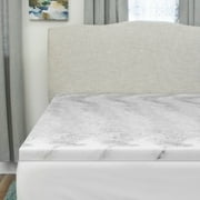 BioPEDIC 2-Inch Bamboo Charcoal Memory Foam Mattress Topper - TWIN
