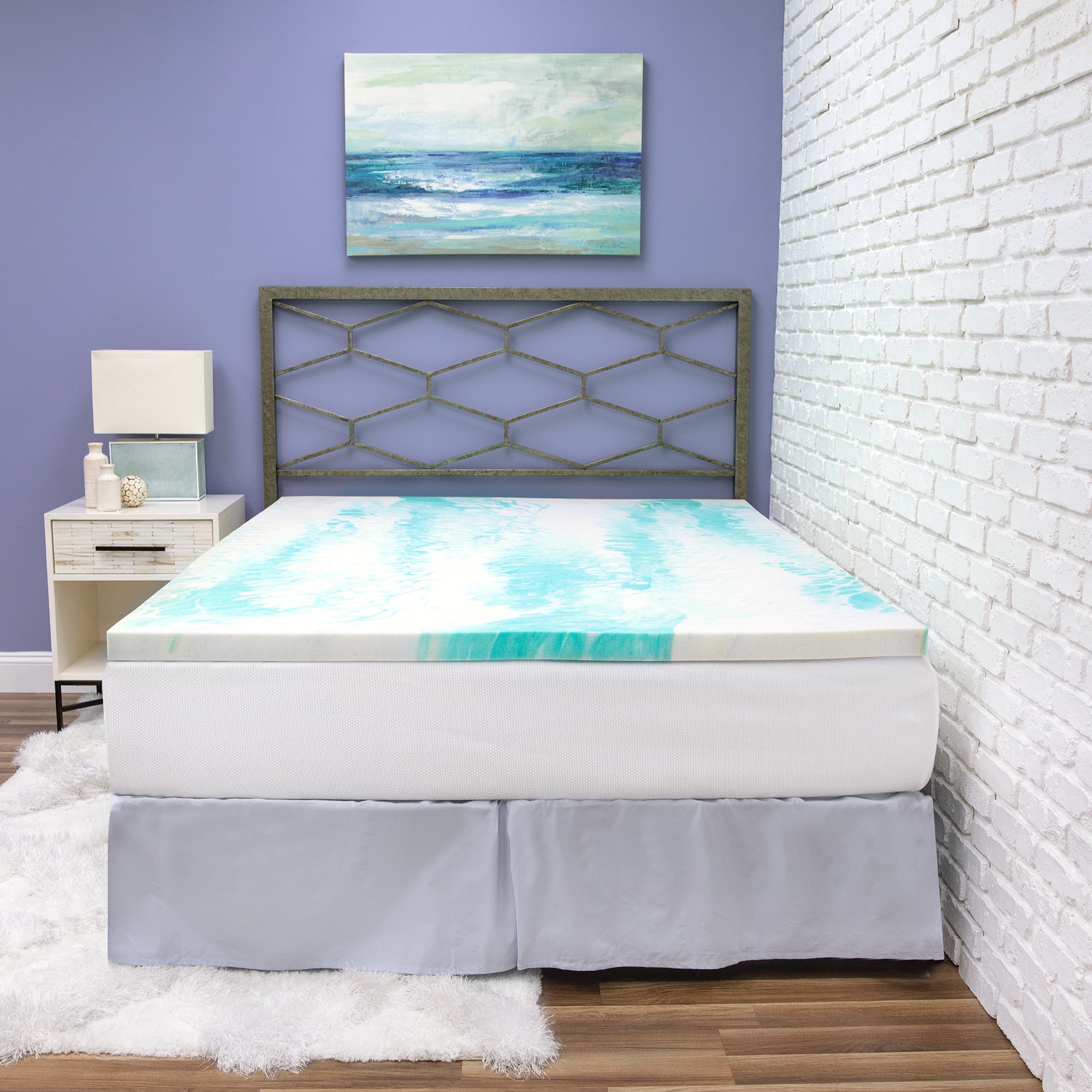 Twin Size 2-Inch Gel Memory Foam Mattress Topper