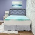thumbnail image 1 of BioPEDIC 3-Inch California King Size Mattress Topper, iCOOL Tech and Gel Swirl Medium Plush Memory Foam Mattress Topper, CertiPUR-US Certified, White, California King Size (84"L x 72"W x 3"H), 1 of 11