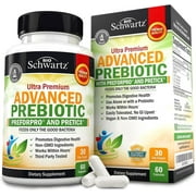 BioSchwartz Prebiotic Fiber Supplement, Natural Flavor, Supports Digestive & Immune Function, 60 Count