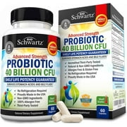 BioSchwartz Probiotic 40 Billion CFU with Prebiotics - Gut Health & Digestive Relief Supplement