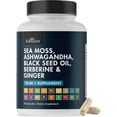 thumbnail image 1 of BioSchwartz 18-in-1 Supplement with Sea Moss, Ashwagandha, and Black Seed Oil, 120 Capsules, 1 of 8