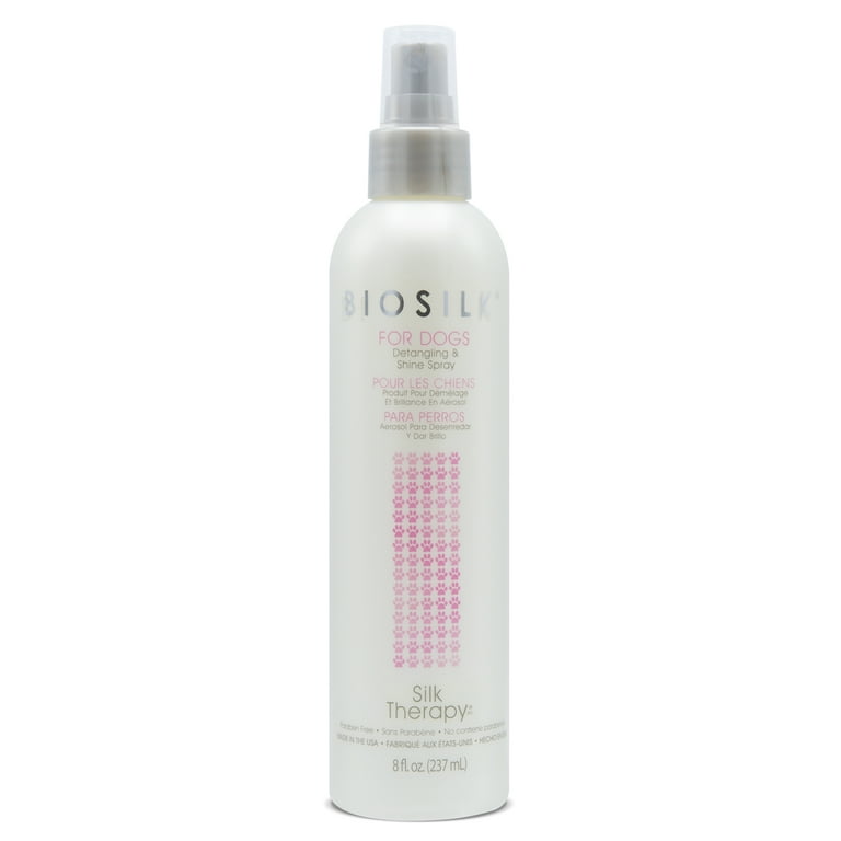 BioSilk For Dogs Silk Therapy Detangling Plus Shine Protecting Mist Detangling Spray 8 oz. Walmart