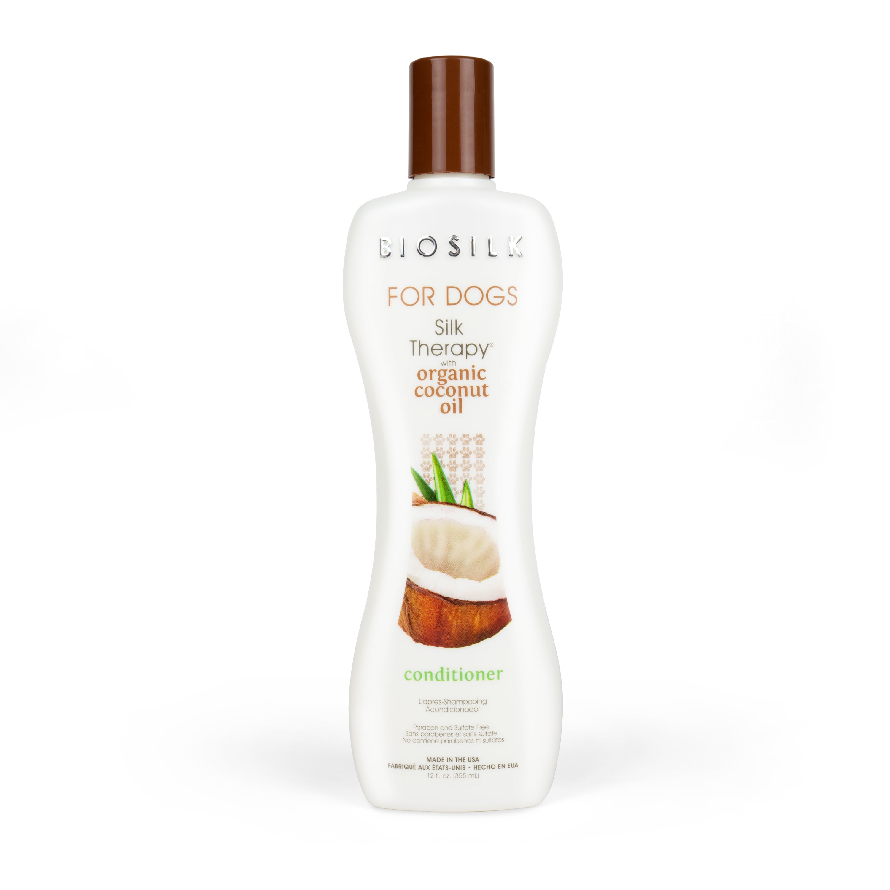 BioSilk Silk Therapy Conditioner for Dogs with Natural Coconut Oil, 12 Ounces