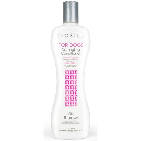 BioSilk Silk Therapy Detangling Conditioner for Dogs Sulfate and Paraben Free 12 fl oz