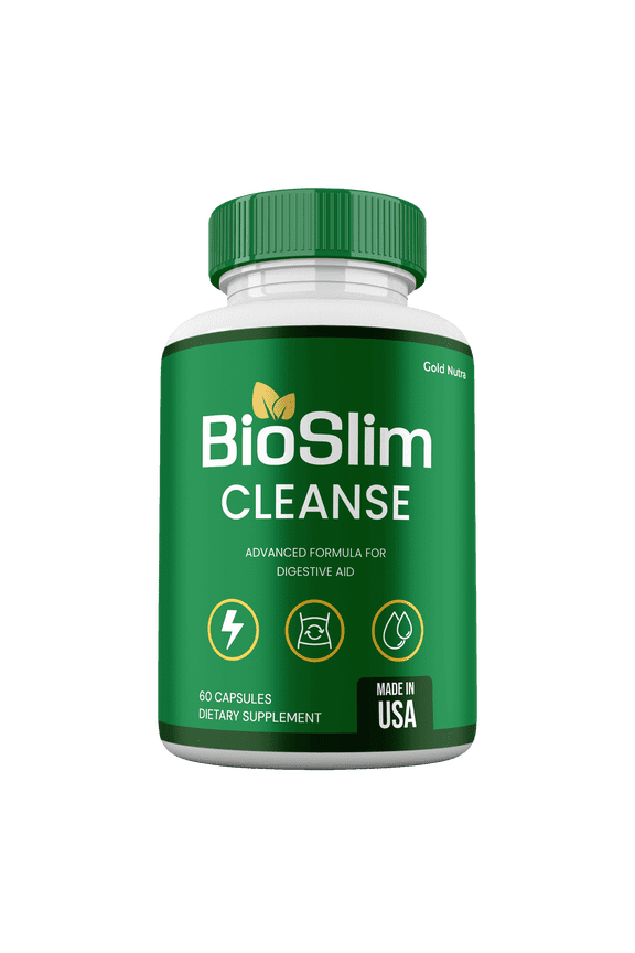 BioSlim Capsules, Advanced Formula, Bio Slim Cleanse Digestive Support Supplement Pills, 1 Month Supply (1 Pack)
