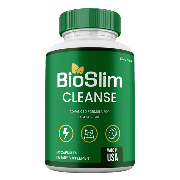 BioSlim Capsules, Advanced Formula, Bio Slim Cleanse Digestive Support Supplement Pills, 1 Month Supply (1 Pack)
