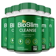 BioSlim Capsules, Advanced Formula, Bio Slim Cleanse Digestive Support Supplement Pills, 5 Month Supply (5 Pack)
