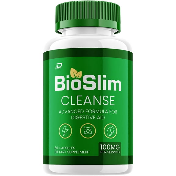 BioSlim Cleanse Capsules Bio Slim Digestive Support, Gut Wellness, 1 Pack, 60 Capsules