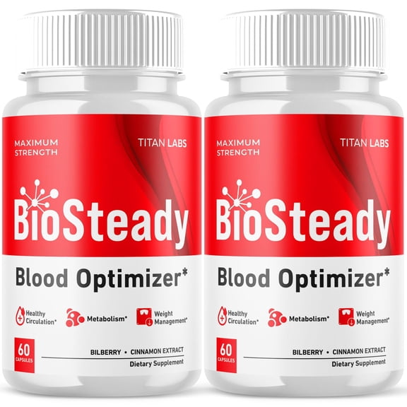 BioSteady Advanced Formula Blood Support for Health and Wellness Bio Steady 120 Capsules