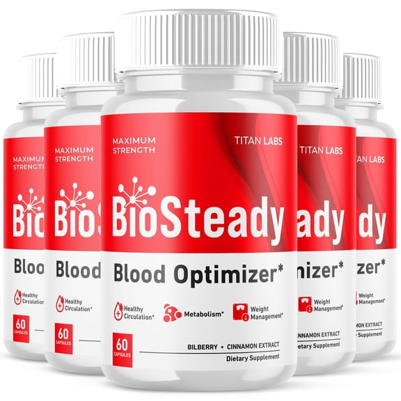 BioSteady Advanced Formula Blood Support for Health and Wellness Bio Steady 300 Capsules