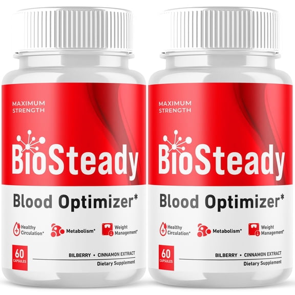 BioSteady Blood Balance Support Pills Advanced Formula Vitamin Supplement Bio Steady 120 Capsules