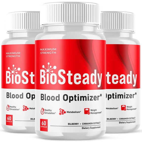 BioSteady Blood Balance Support Pills Advanced Formula Vitamin Supplement Bio Steady 180 Capsules